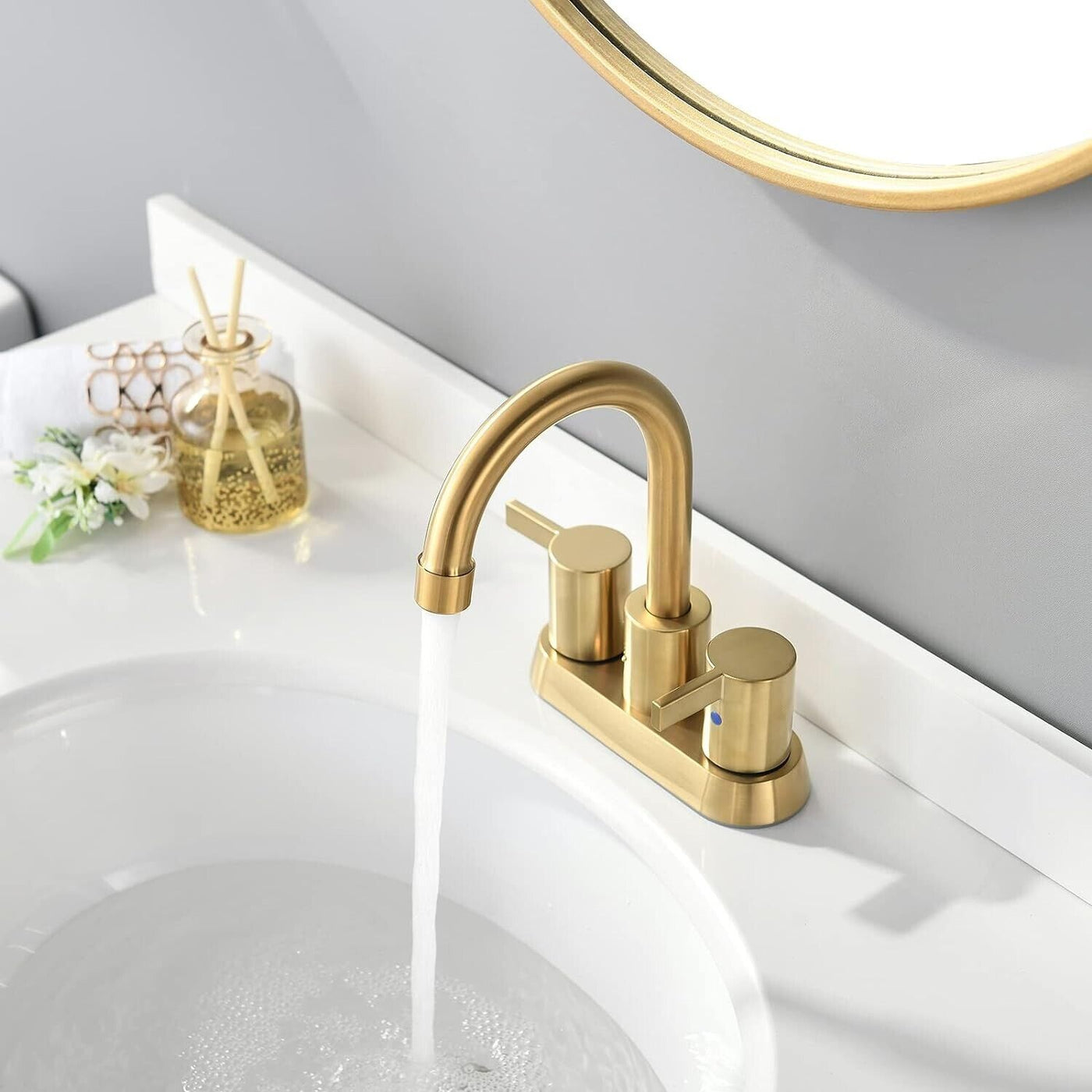 Bathroom Sink Faucet Dual Handle