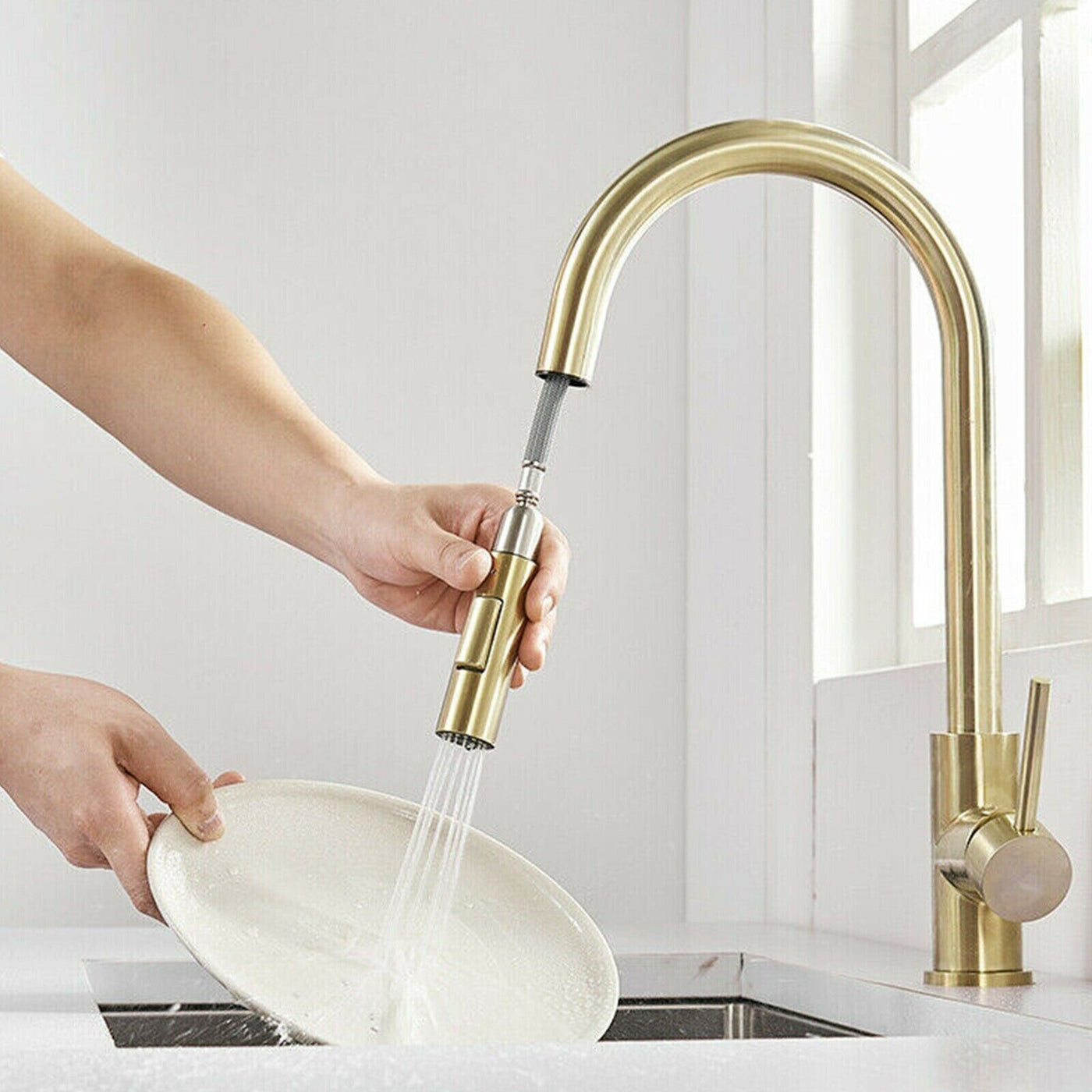 Kitchen Sink Faucet Pull Down Sprayer