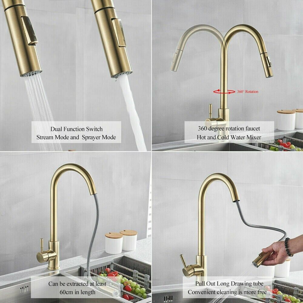 Kitchen Sink Faucet Pull Down Sprayer