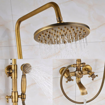 Antique Brass Shower Fixtures