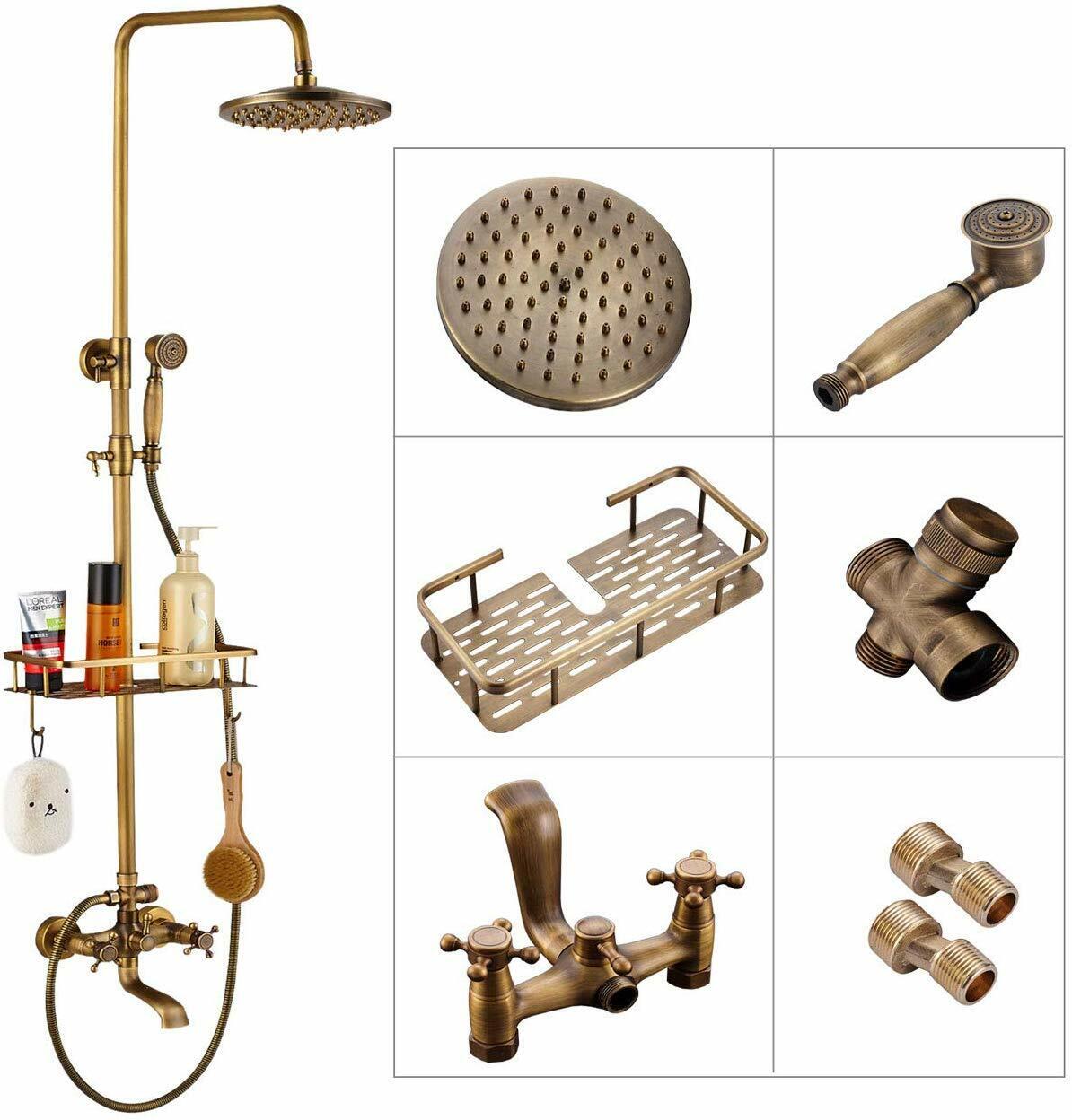 Antique Brass Shower Fixtures