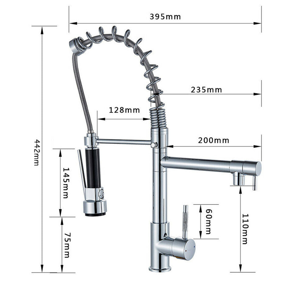 Pull Down Kitchen Faucet