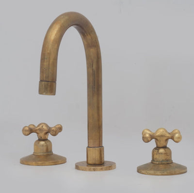 3 Hole Widespread Brass Bathroom Faucet