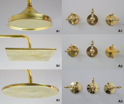 Antique Brass Shower Fixtures