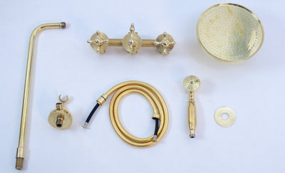 Brass Shower Fixtures Dual Shower Head