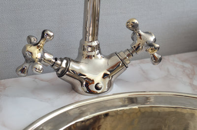 Single Hole Bathroom Faucet Polished Nickel