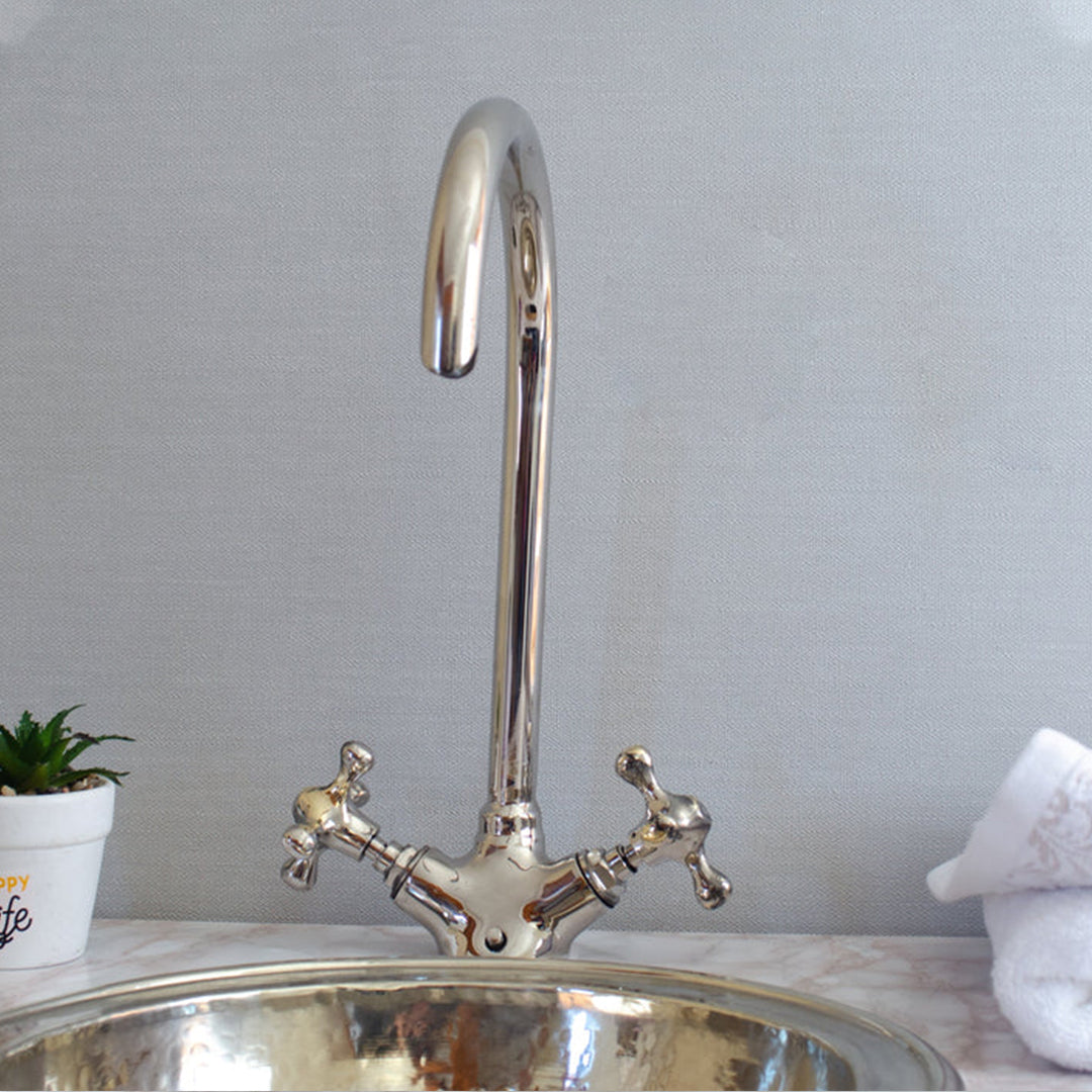 Single Hole Bathroom Faucet Polished Nickel