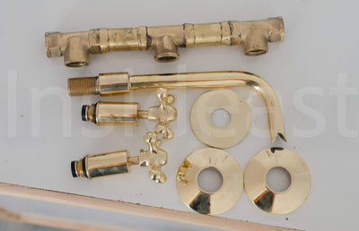 Unlacquered Brass Bathroom Faucet