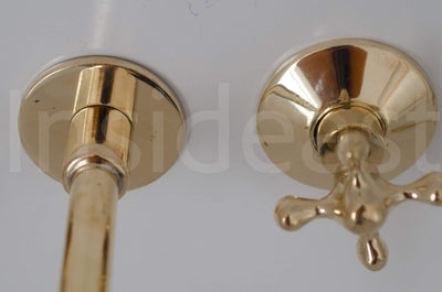 Unlacquered Brass Bathroom Faucet