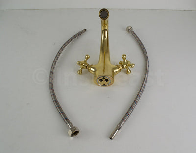 Brass Single Hole Bathroom Vanity Faucet