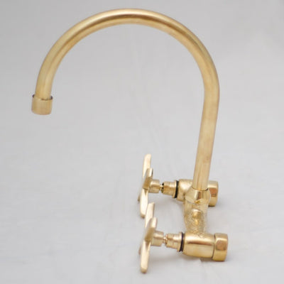 Unlacquered Brass Bathroom Sink Faucet