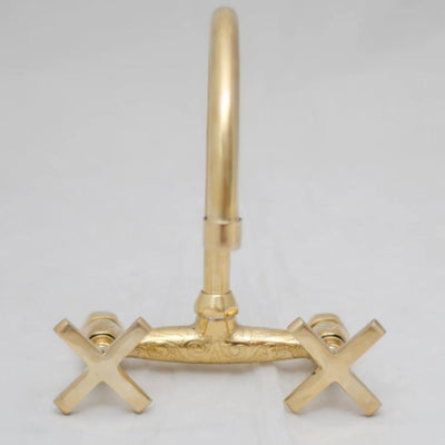 Unlacquered Brass Bathroom Sink Faucet