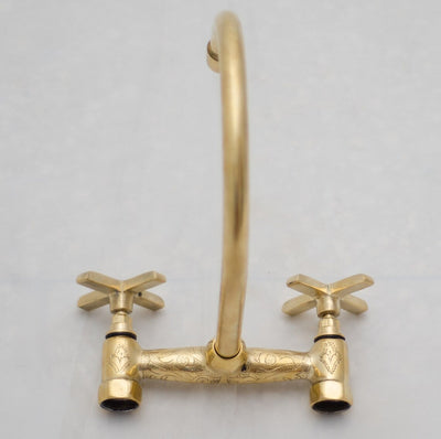 Unlacquered Brass Bathroom Sink Faucet