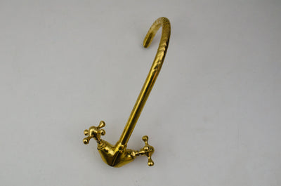 Unlacquered Brass Single Hole Bathroom Faucet