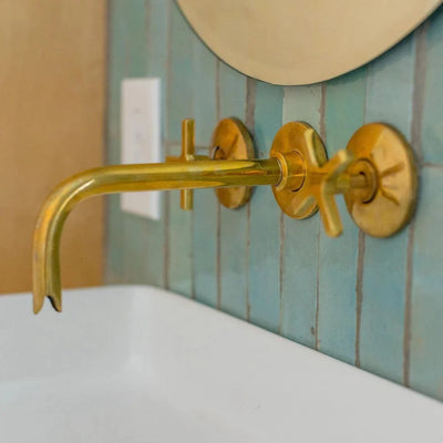 Unlacquered Brass Bathroom Faucet