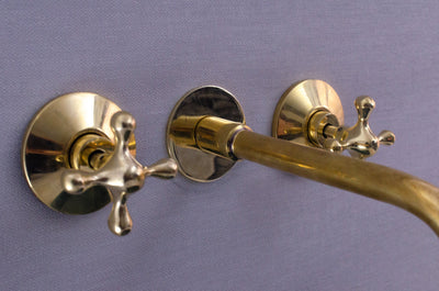 Unlacquered Brass Bathroom Faucet