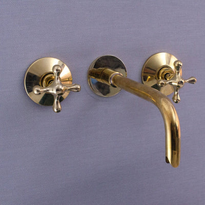 Unlacquered Brass Bathroom Faucet