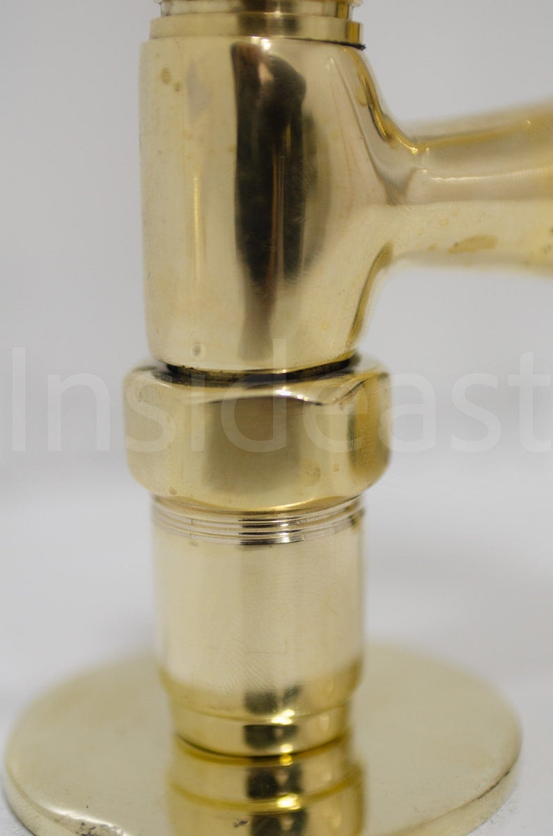 Antique  Brass Bridge Kitchen Faucet