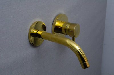 Unlacquered Brass Bathroom Faucet